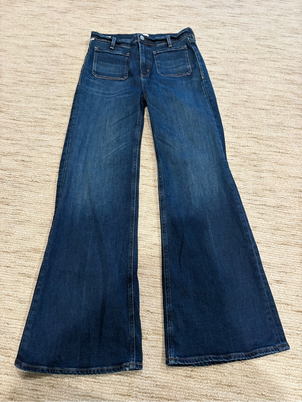 Citizens Of Humanity Dark Indigo Wide-Leg Jeans
